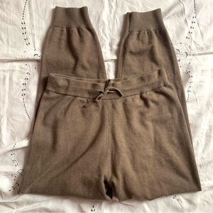 Lunya cozy cotton silk Brown Knit joggers M